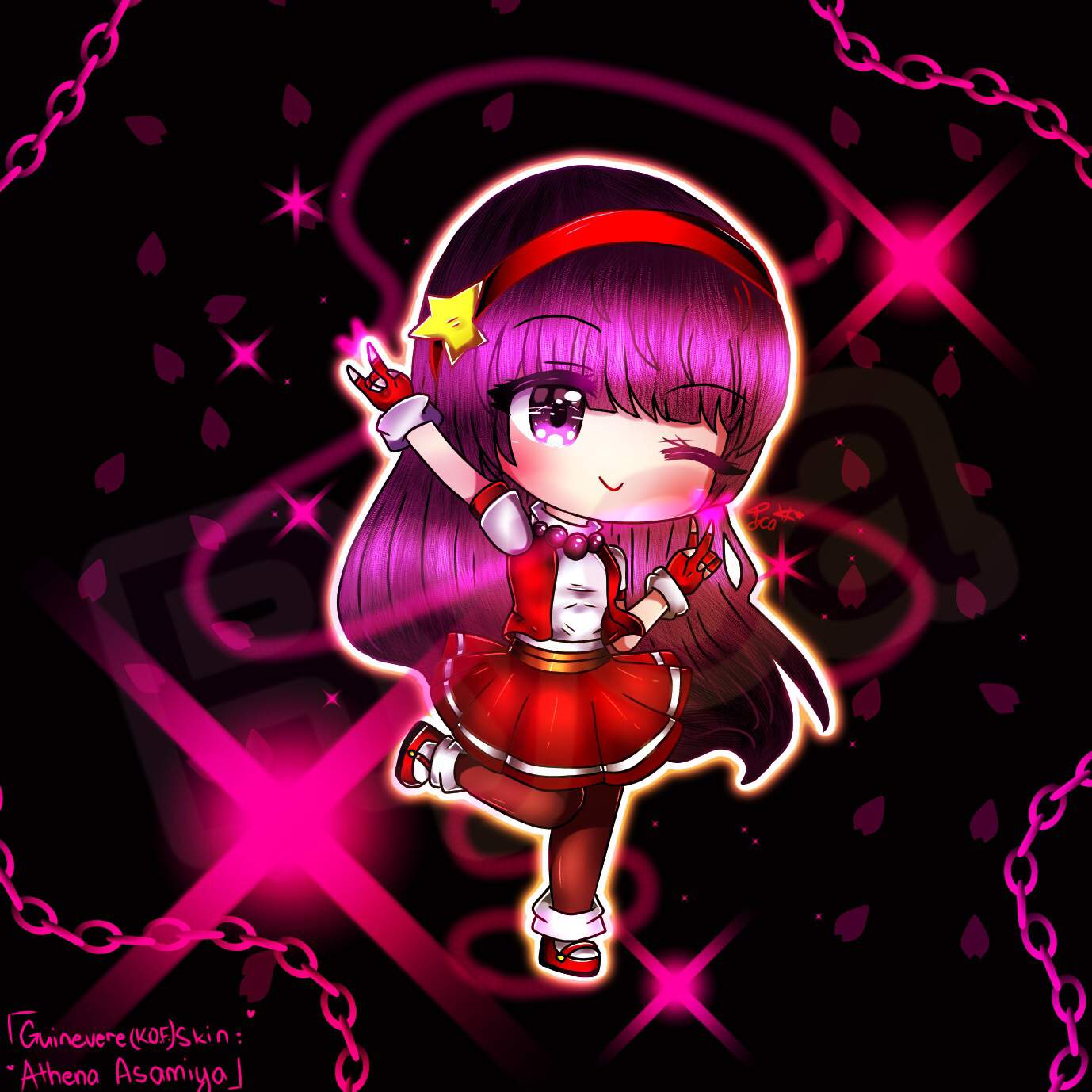 1378x1378 Guinevere Athena Asamiya Skin. Gacha Life Amino