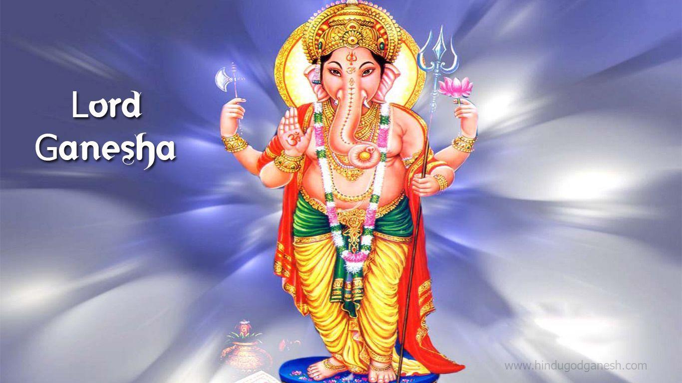 1366x768 Ganesha HD New Wallpaper Free Download For Desktop screen, laptop, tablet, mobile screen and room wall to make the. Lord ganesha, Ganesha, Lord ganesha paintings