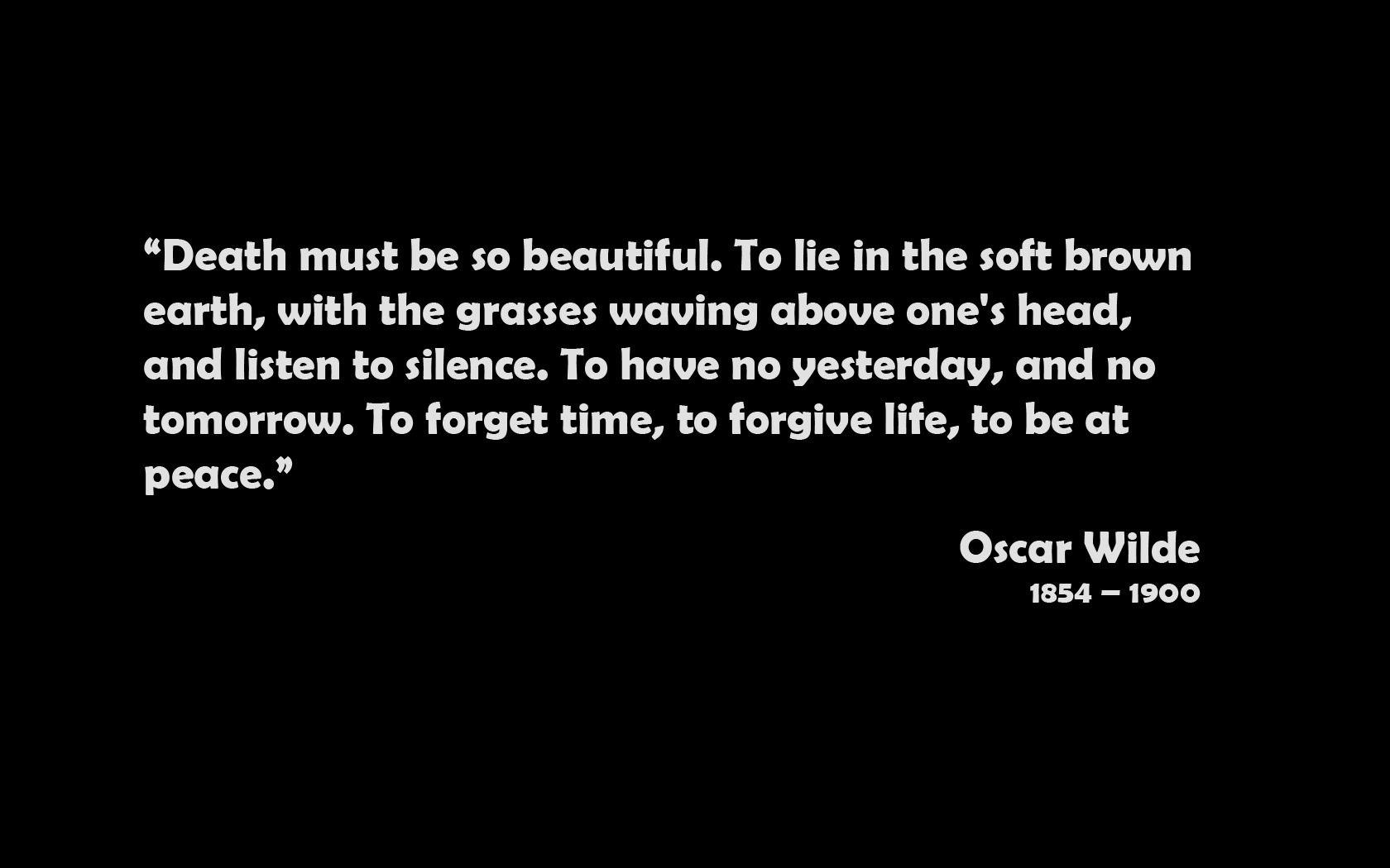 1680x1050 quote, Minimalism, Death, Oscar Wilde Wallpaper HD / Desktop and Mobile Background