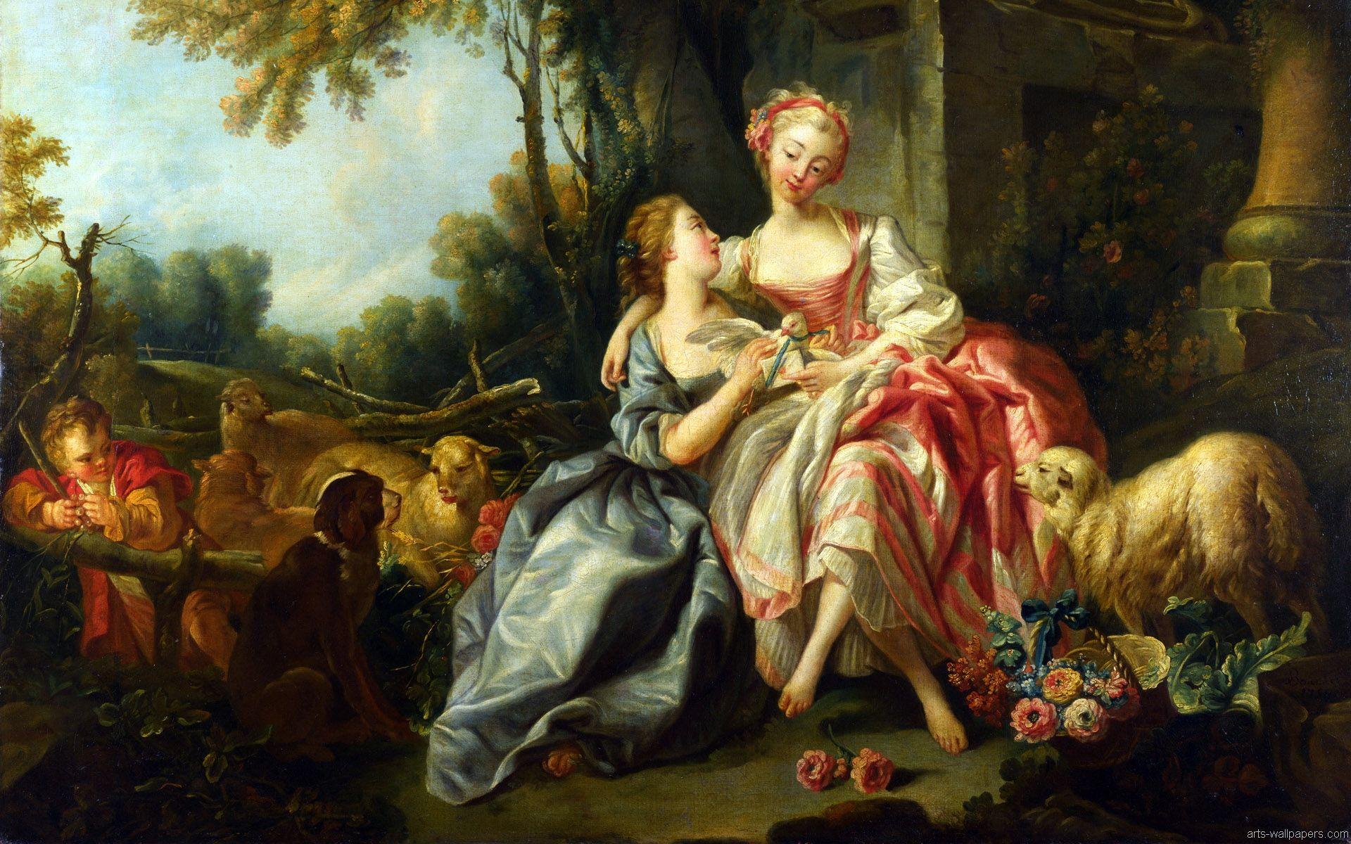 1920x1200 World Famous Paintings Fine Art Painting Wallpaper With