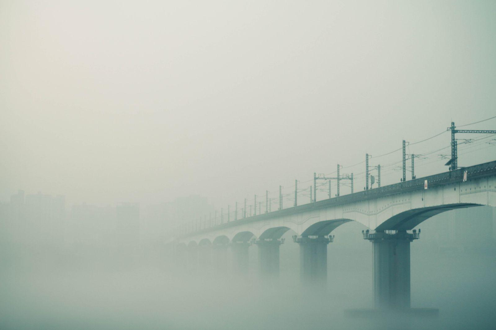 1600x1066 Water Architecture River Winter Cold Fog Bridge Foggy Landmark Mist Wallpaper.com. Best High Quality Wallpaper