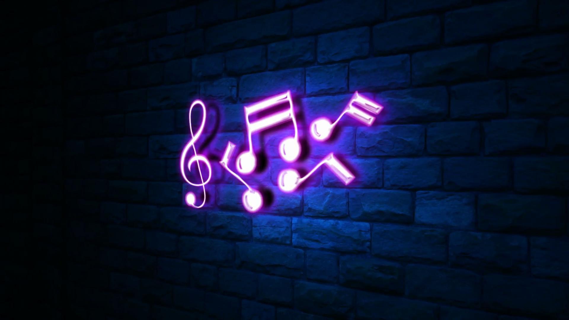 Blue music wallpaper