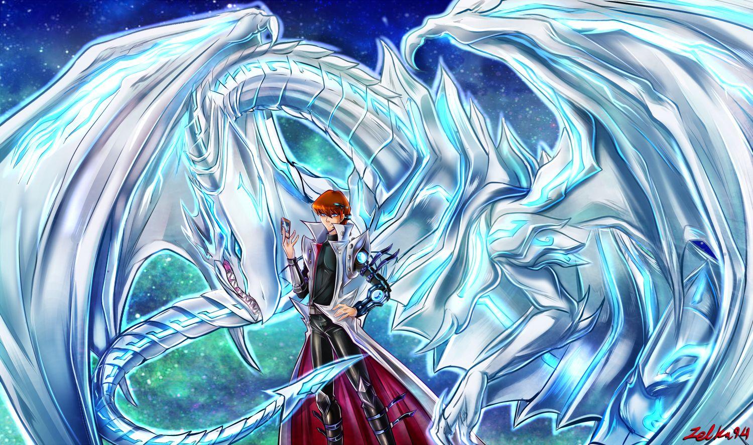 1500x887 Blue Eyes Alternative White Dragon Gi Oh! The Dark Side Of Dimensions Anime Image Board