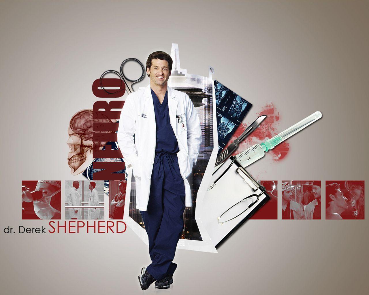 1280x1024 Grey's Anatomy Wallpaper: Derek Shepherd. Greys anatomy, Derek shepherd, Greys anatomy wallpaper