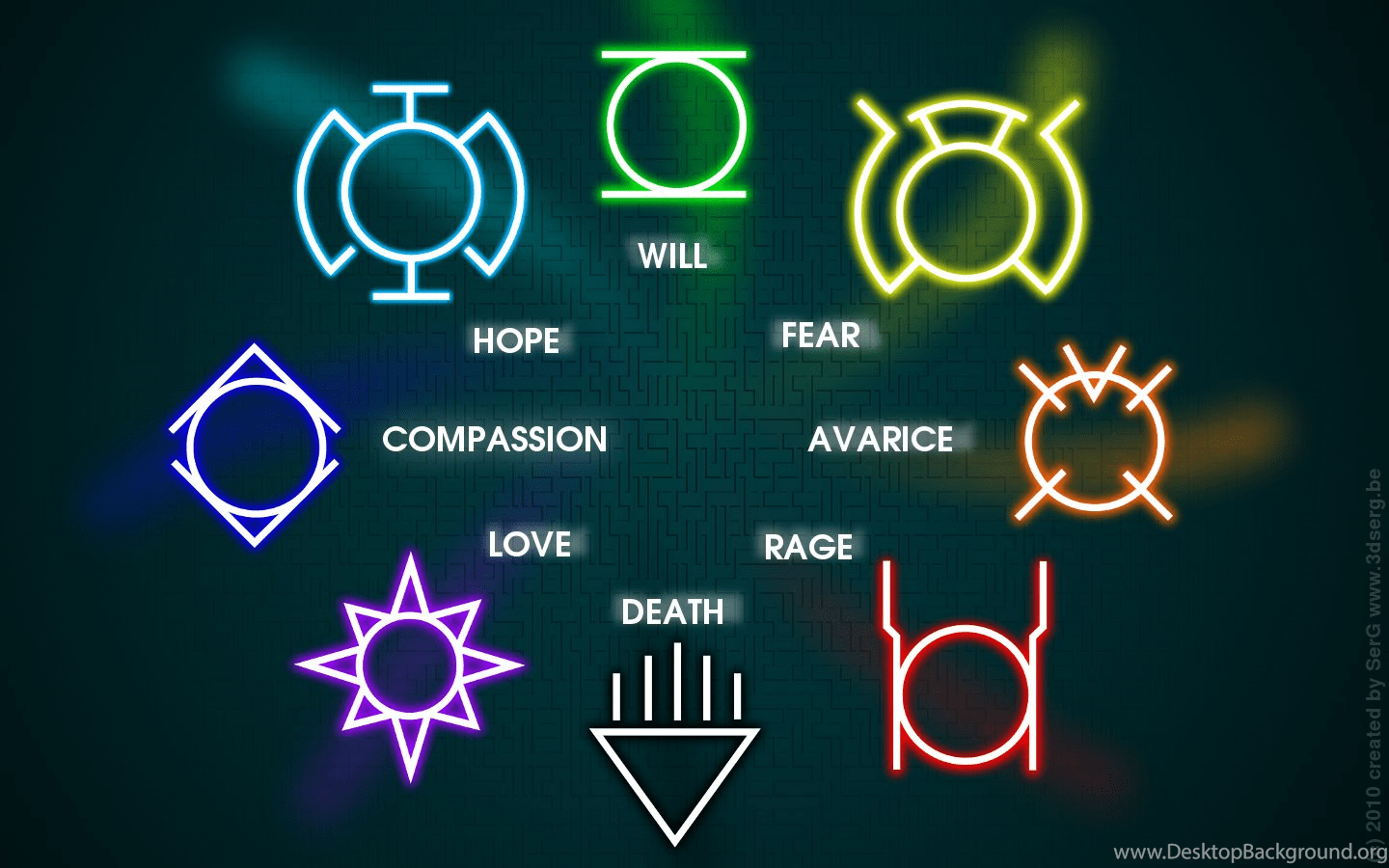1440x900 Lantern Corps Wallpaper