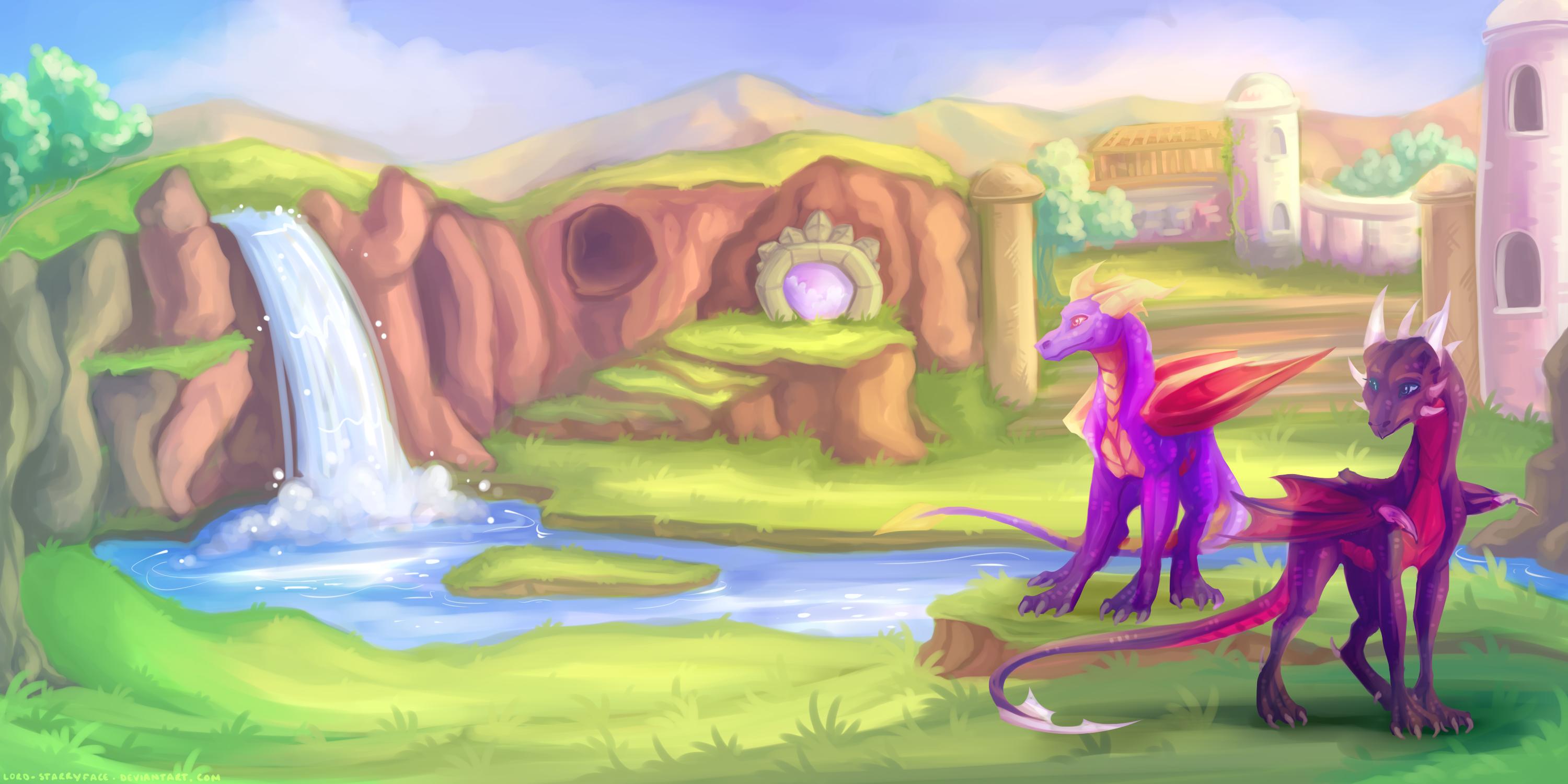 3000x1500 Spyro and Cynder HD Wallpaper. Background Imagex1500