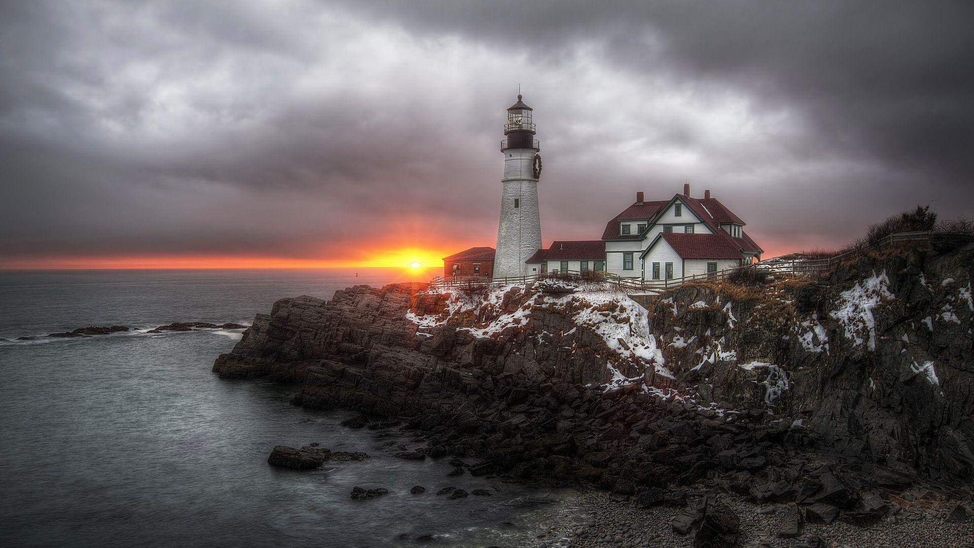 1920x1080 Maine Coast Wallpaper