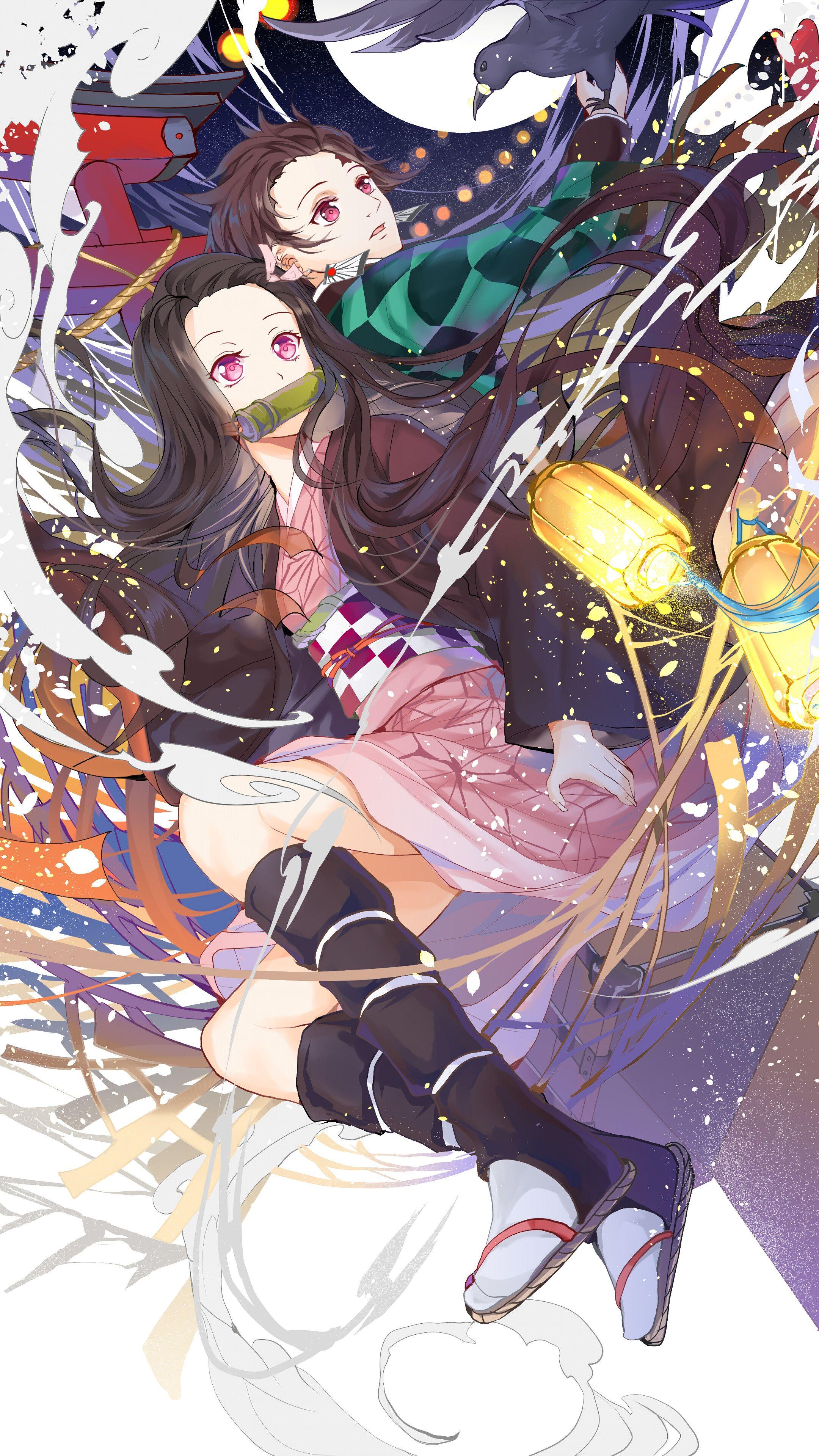 2160x3840 Nezuko, Tanjiro, Kimetsu no Yaiba, 4K iPhone 6s, 6 HD Wallpaper, Image, Background, Photo and Picture. Mocah.org HD Wallpaper
