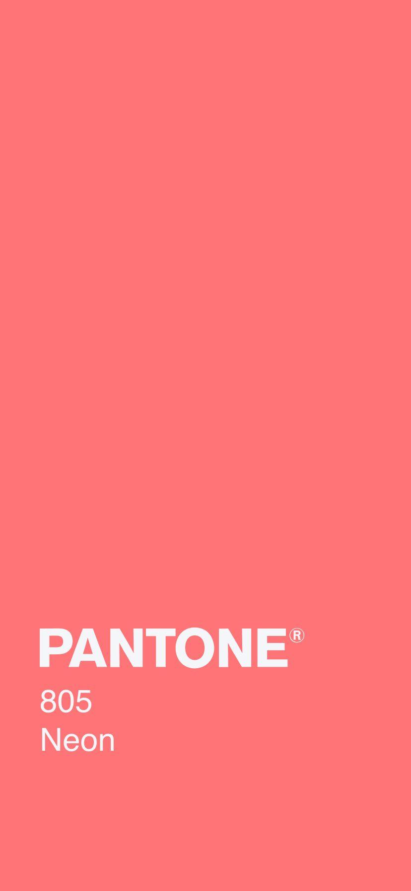 828x1792 PANTONE 805 Neon Plain Wallpaper