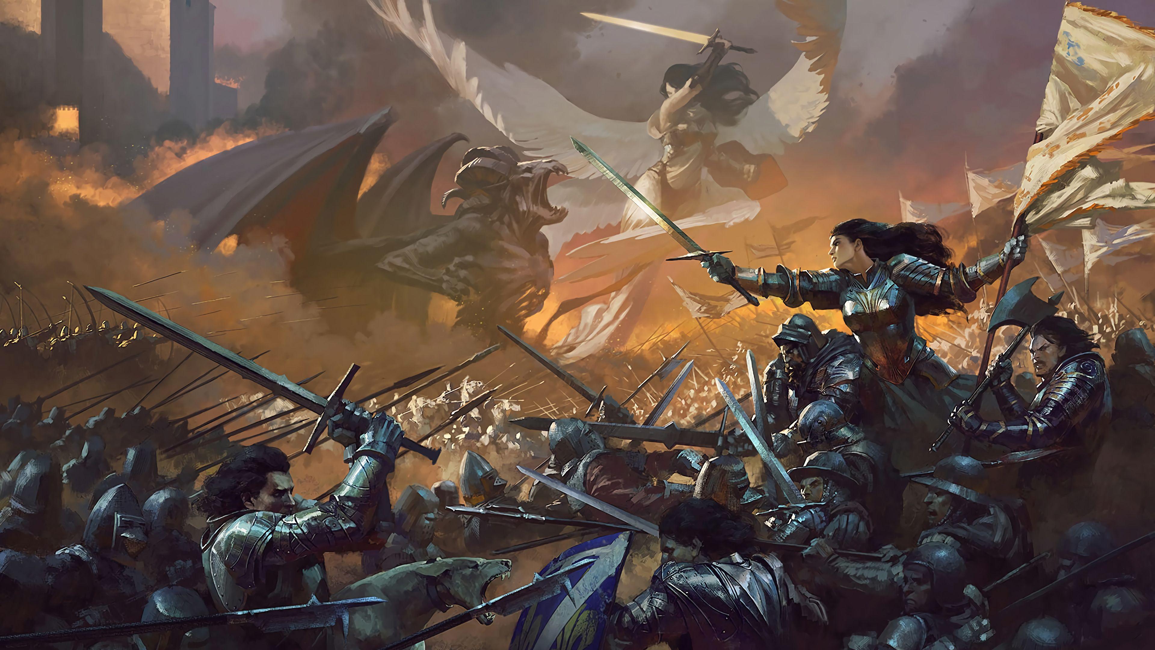 3840x2160 Epic, Army, Fantasy, Battle, 4K wallpaper. Mocah.org HD Wallpaper