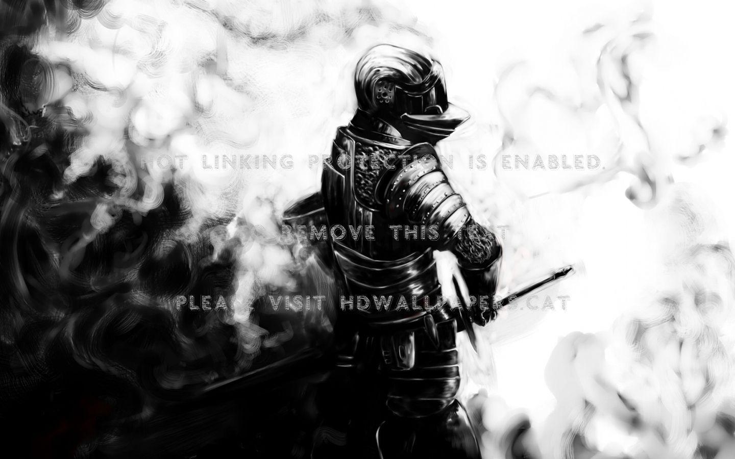 1440x900 Dark Souls Black And White Knight Video