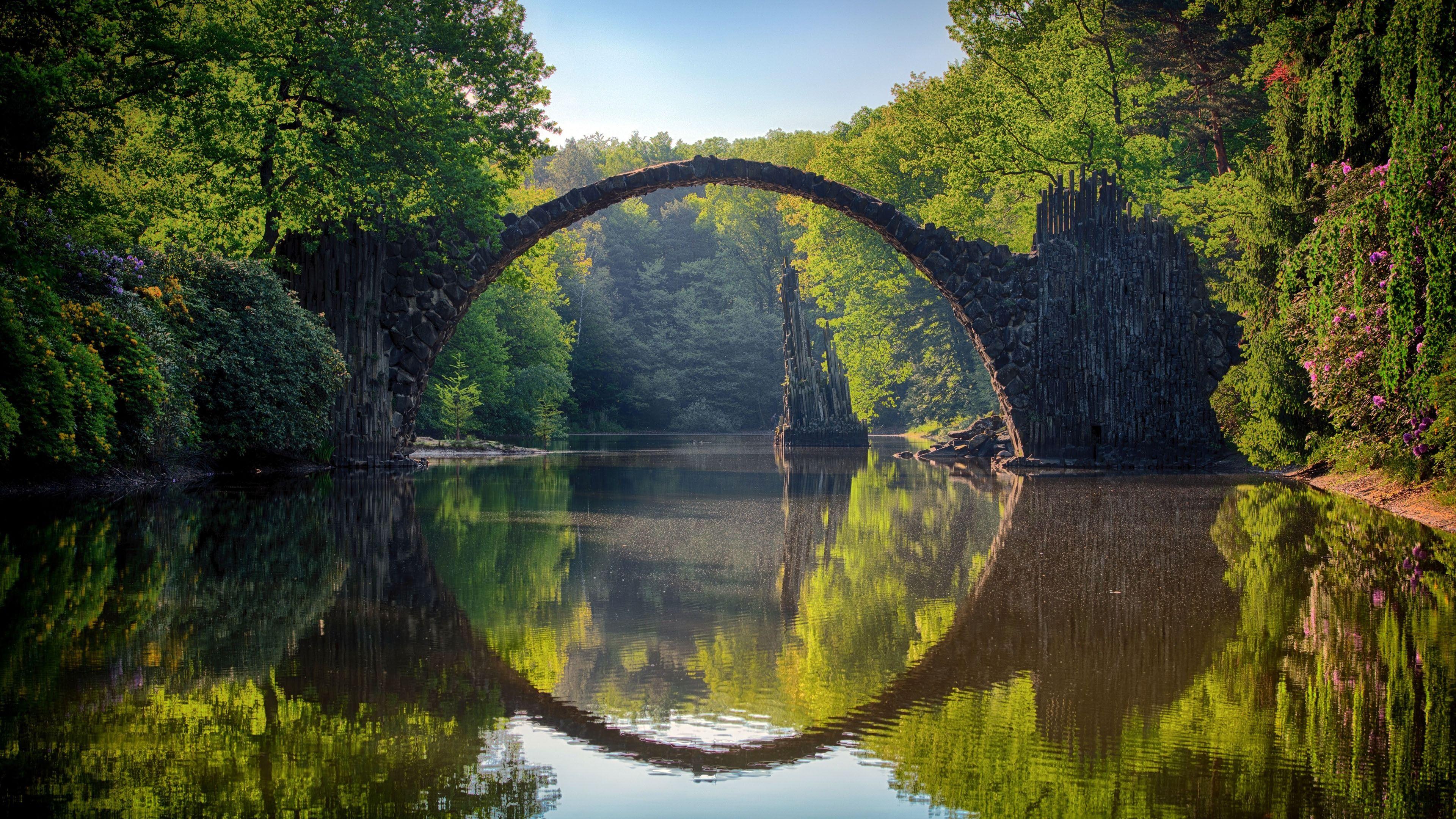 3840x2160 Devils Bridge Lake Photography HD Wallpaper 4k Free Download