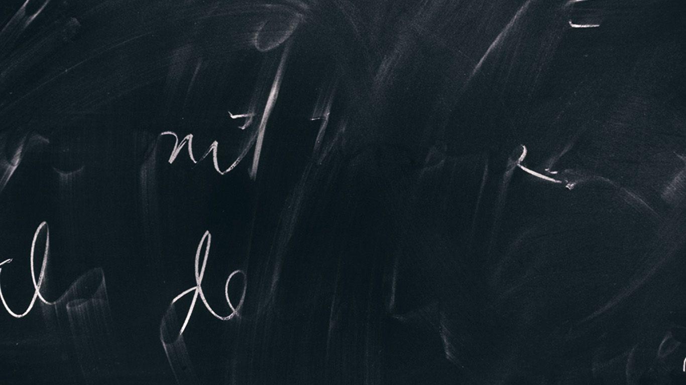 1366x768 Chalkboard Green Handwritten Pattern Background Wallpaper