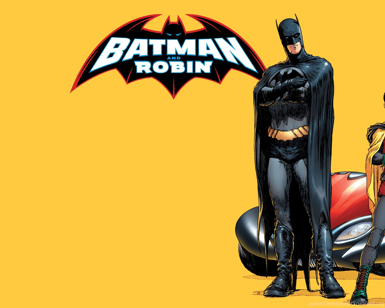 1280x1024 Batman & Robin HD Wallpaper Desktop Background