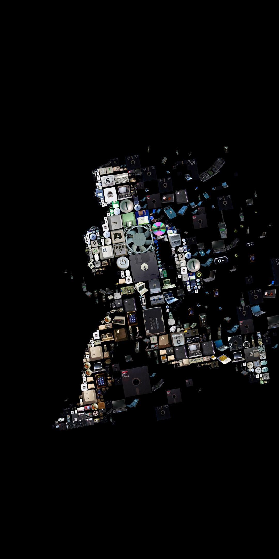 1080x2160 Run, man, technology, art, 1080x2160 wallpaper. Art, Wallpaper, Technology art