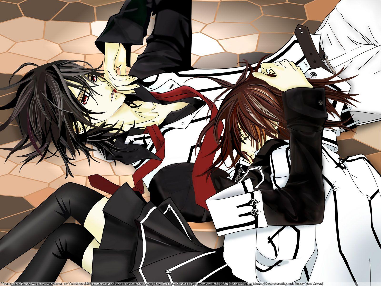 1600x1200 kuran kaname vampire knight yuuki cross. konachan.com.com Anime Wallpaper
