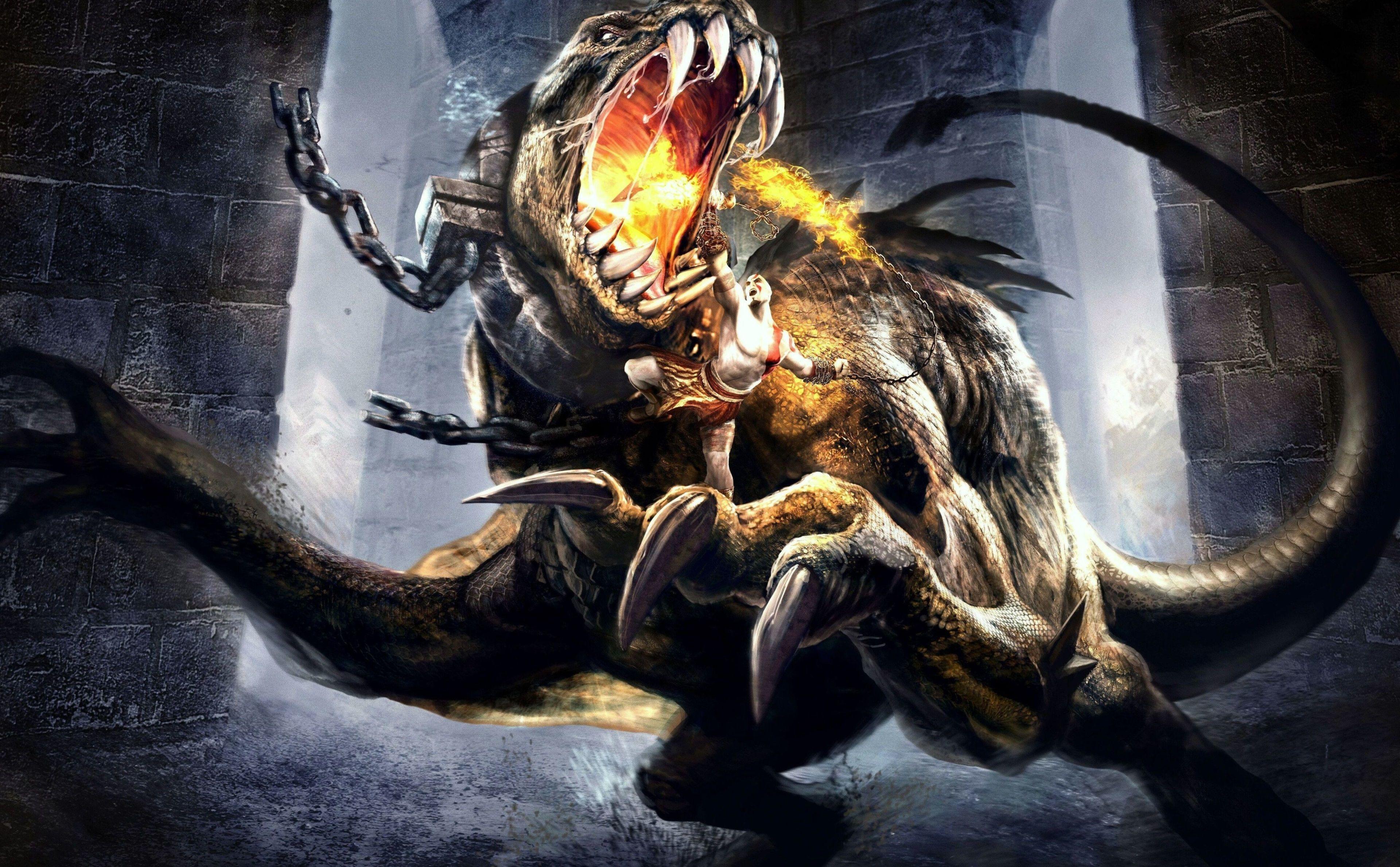 3840x2378 god of war 4k download HD wallpaper for desktop