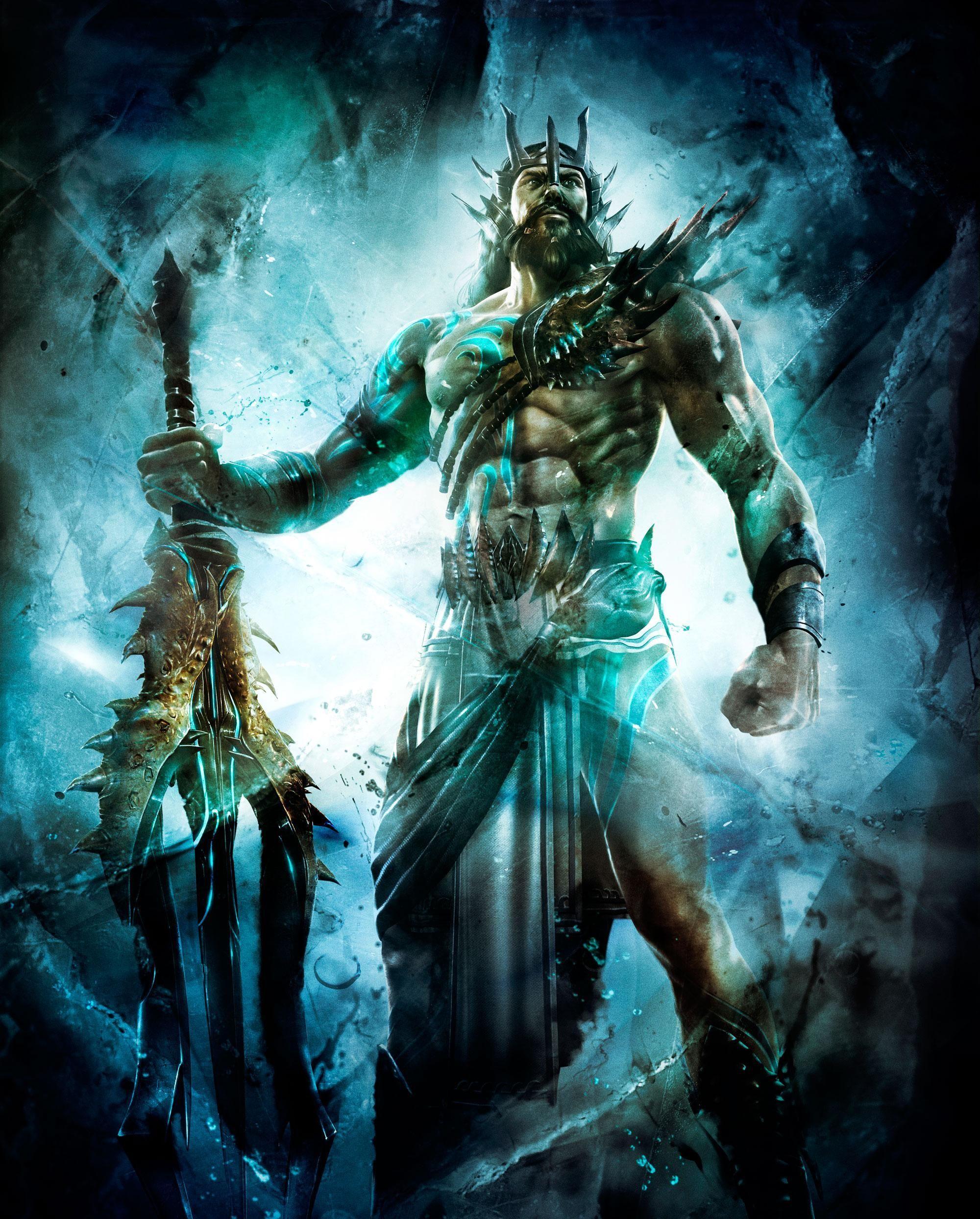 2000x2488 Poseidon. God of War