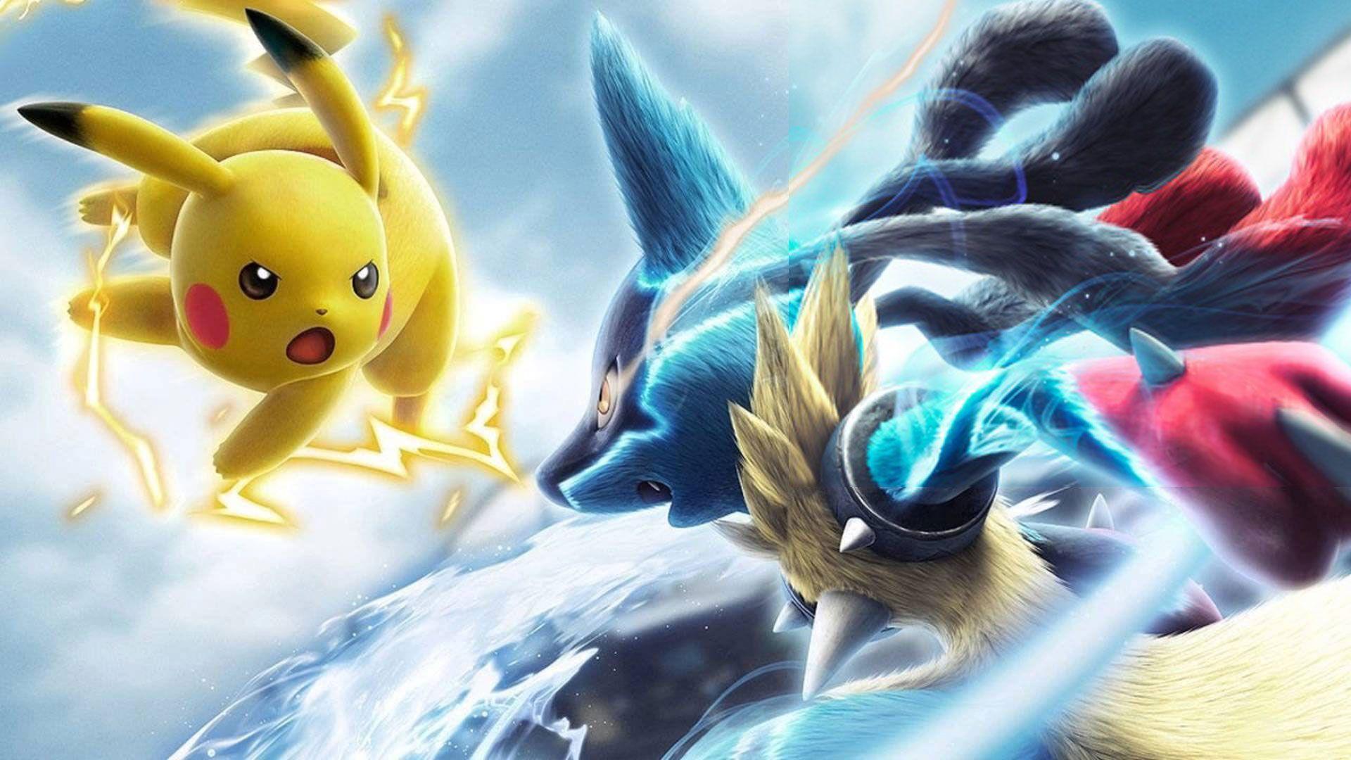 Pokemon videos. Покемон Пикачу. Пикачу битва. Покемон Торнамент. Pokken Tournament.