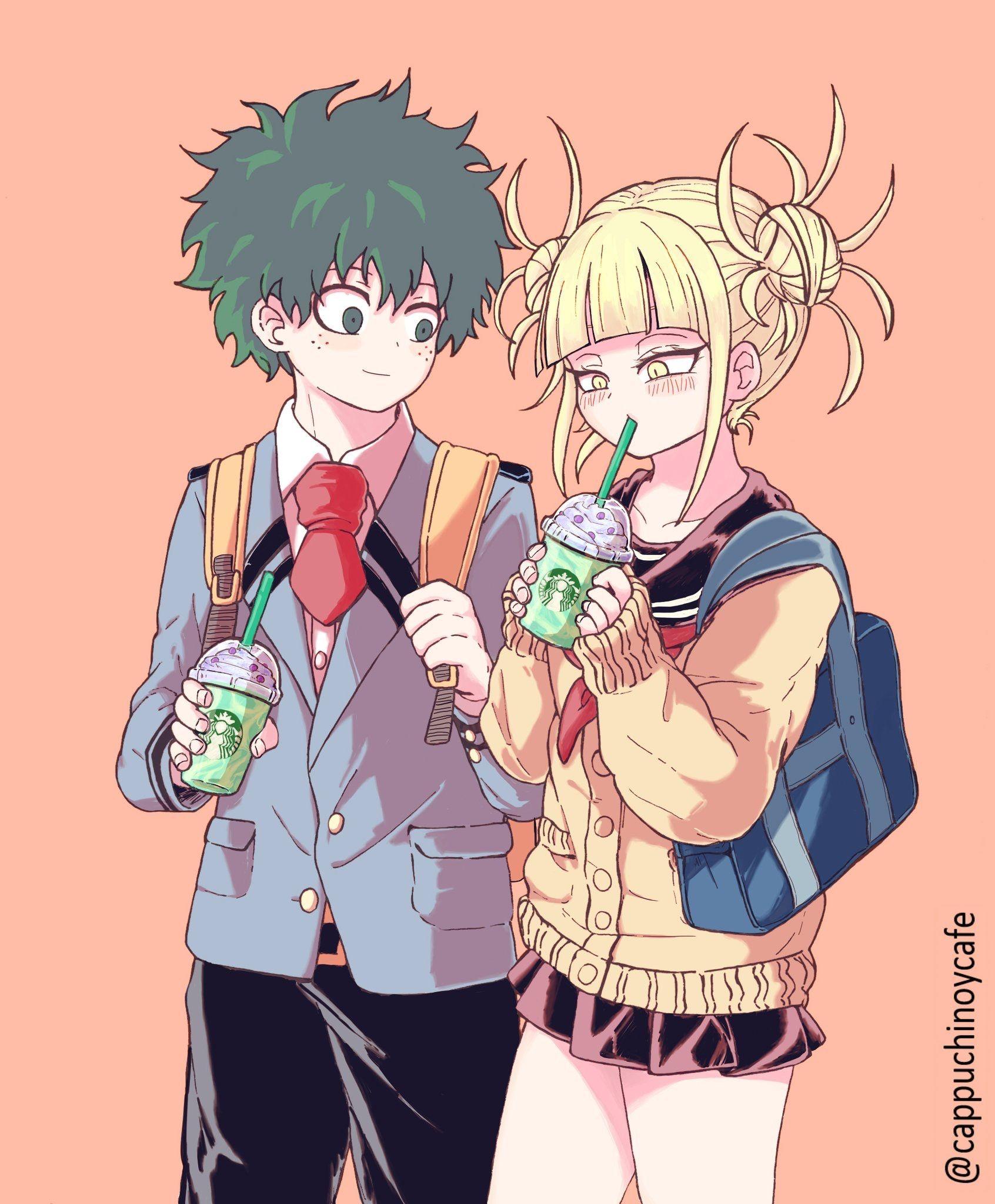 1692x2048 Toga And Deku Wallpaper