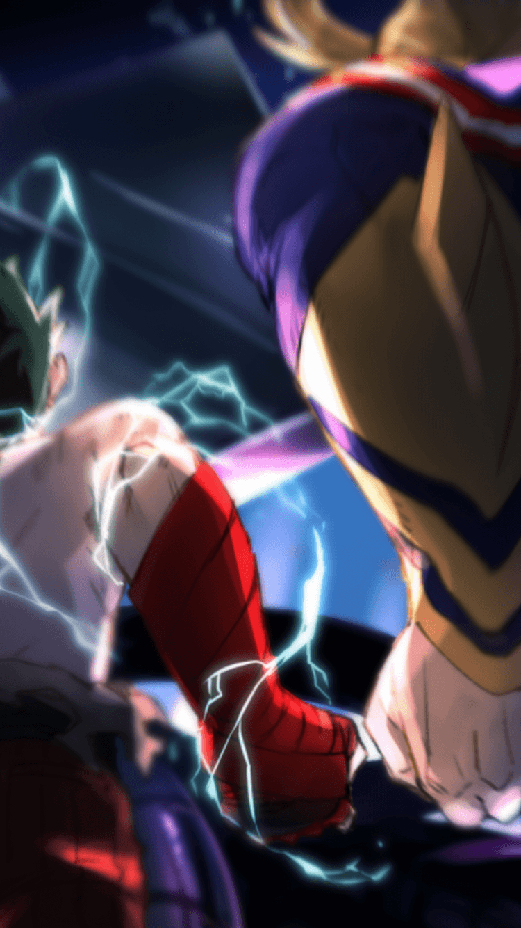 750x1334 Free download All Might and Deku Vs Vilain HD Wallpaper Background Image [1920x1344] for your Desktop, Mobile & Tablet. Explore My Hero Academia: Two Heroes Wallpaper. My Hero Academia