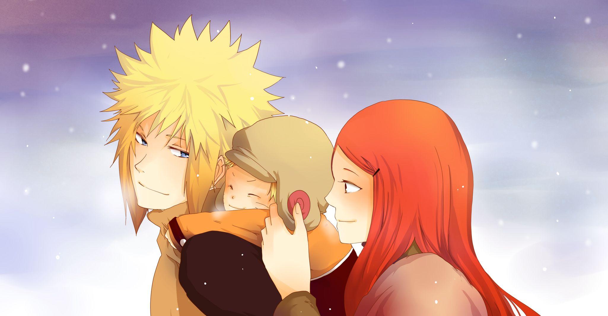 2050x1065 Kushina Uzumaki Minato Namikaze Naruto Uzumaki Wallpaper:2050x1065