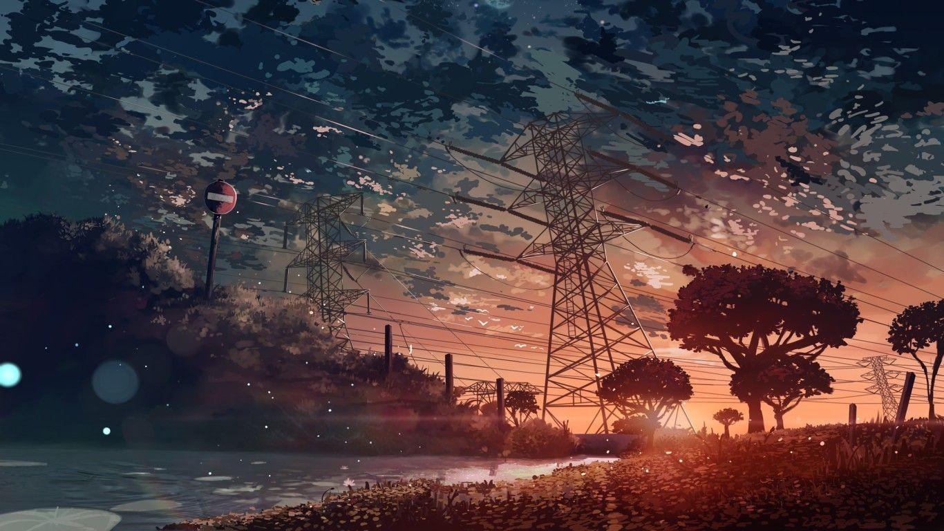 1366x768 Anime Scene Wallpaper