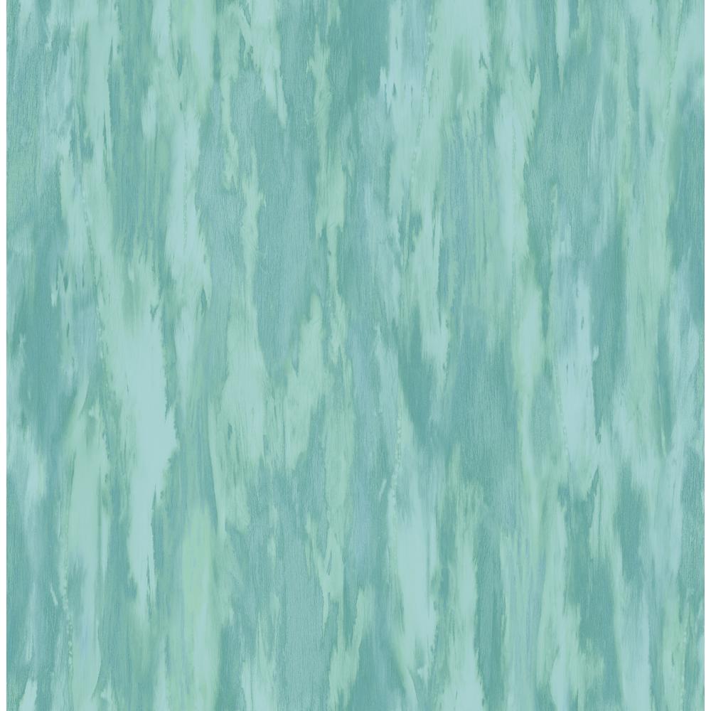 1000x1000 Seabrook Designs Stria Metallic Turquoise and Aqua Watercolor Wallpaper FI71704 Home Depot