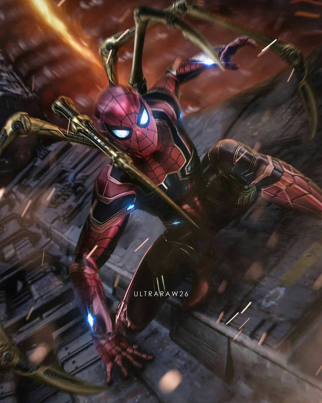 1024x1280 Spiderman endgame wallpaper
