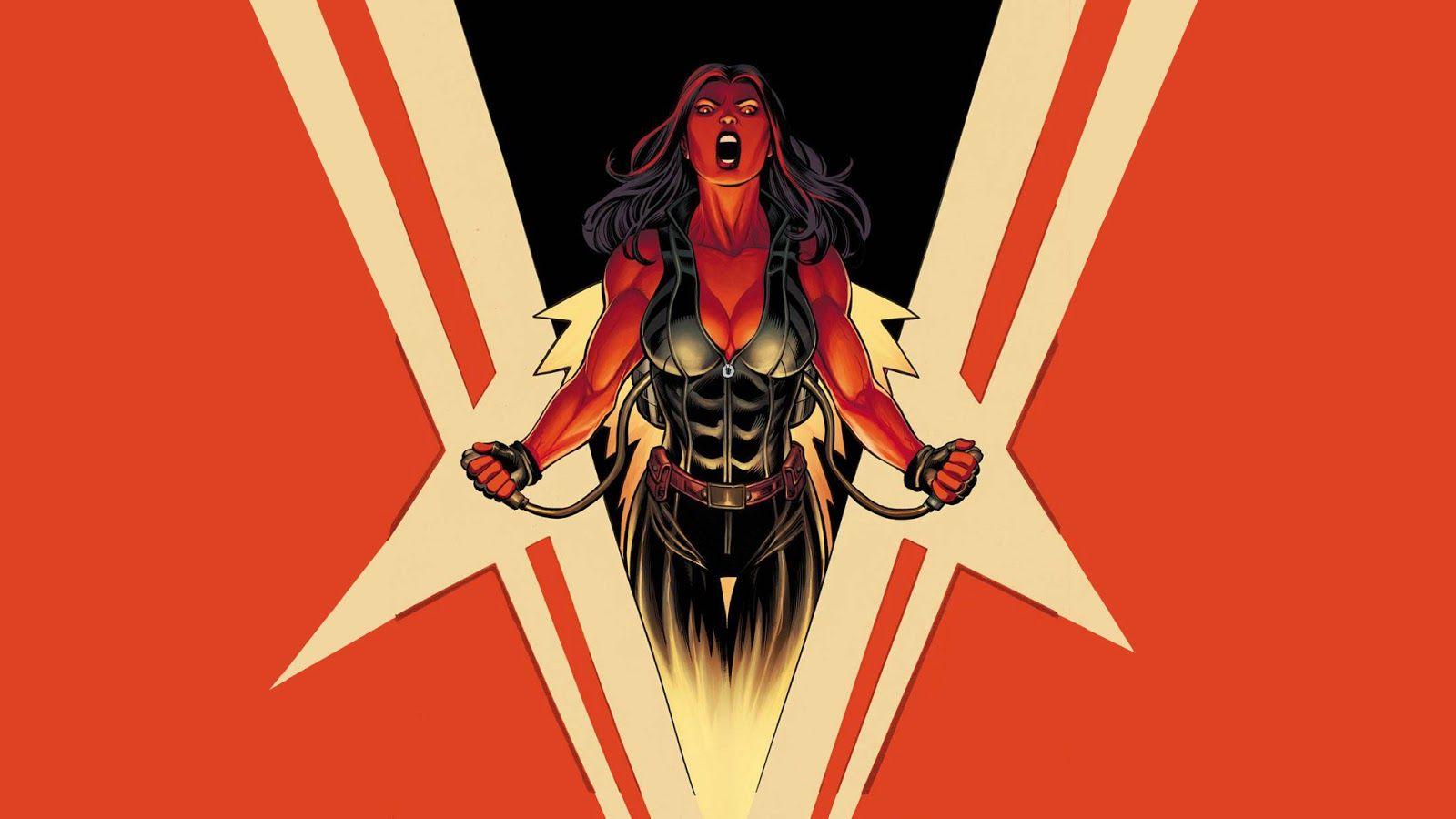 1600x900 Red She Hulk Wallpaper