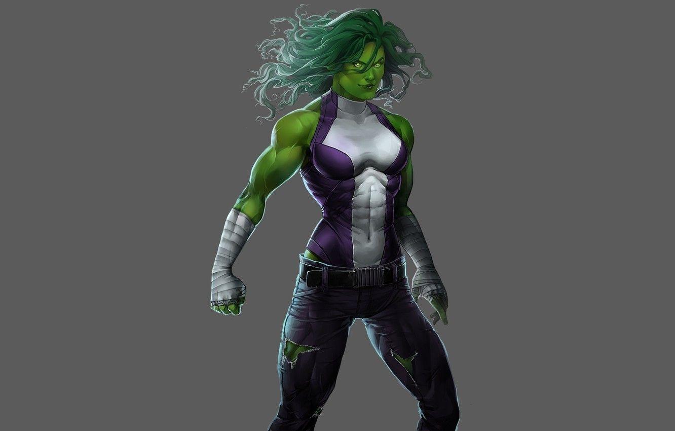 1332x850 Wallpaper White, Purple, Green, Hair, Costume, Gloves, MARVEL, She Hulk, She Hulk, Jennifer Walters, Jennifer Walters Image For Desktop, Section фантастика
