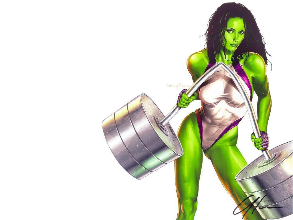 1024x768 She Hulk Fatales Wallpaper