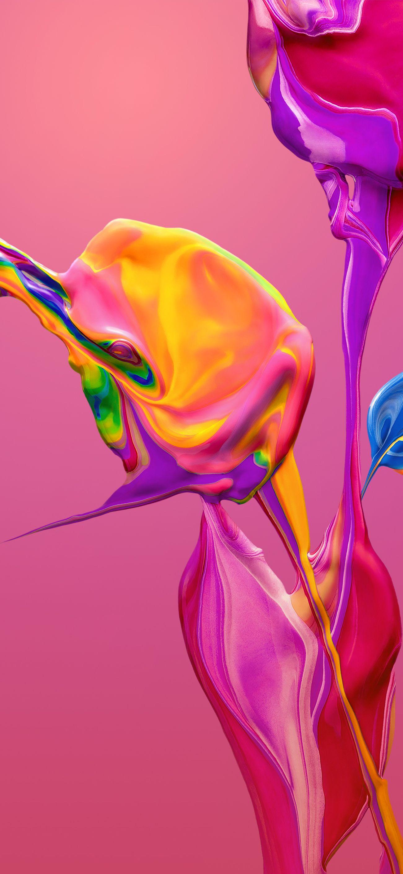 1301x2820 Huawei P30 Pro Stock Wallpaper Pink IPhone X Xr Xs Max