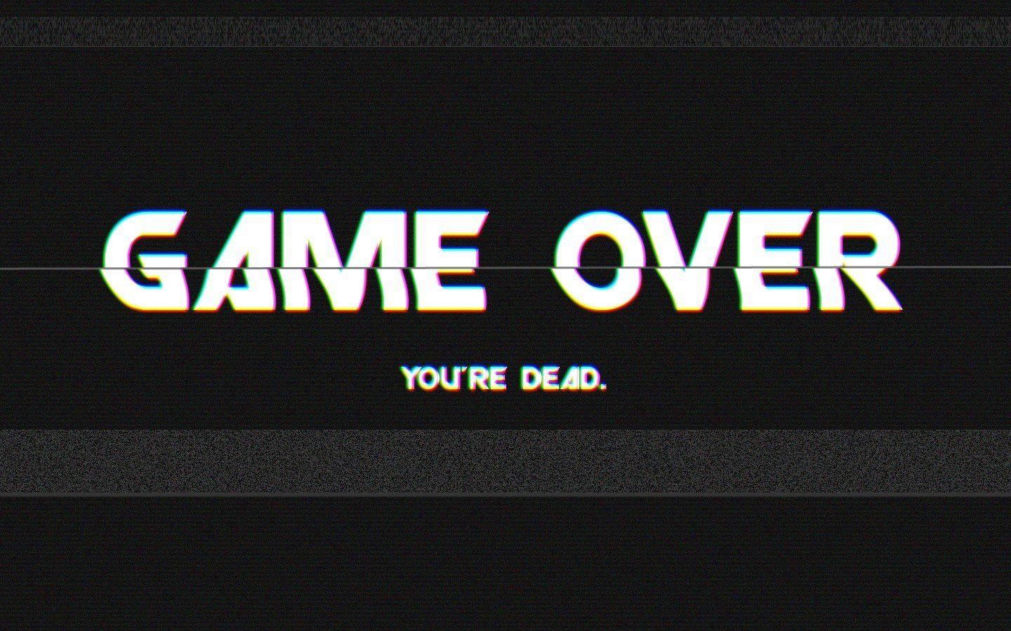 1440x900 GAME OVER, Video games, Glitch art HD Wallpaper / Desktop and Mobile Image & Photo