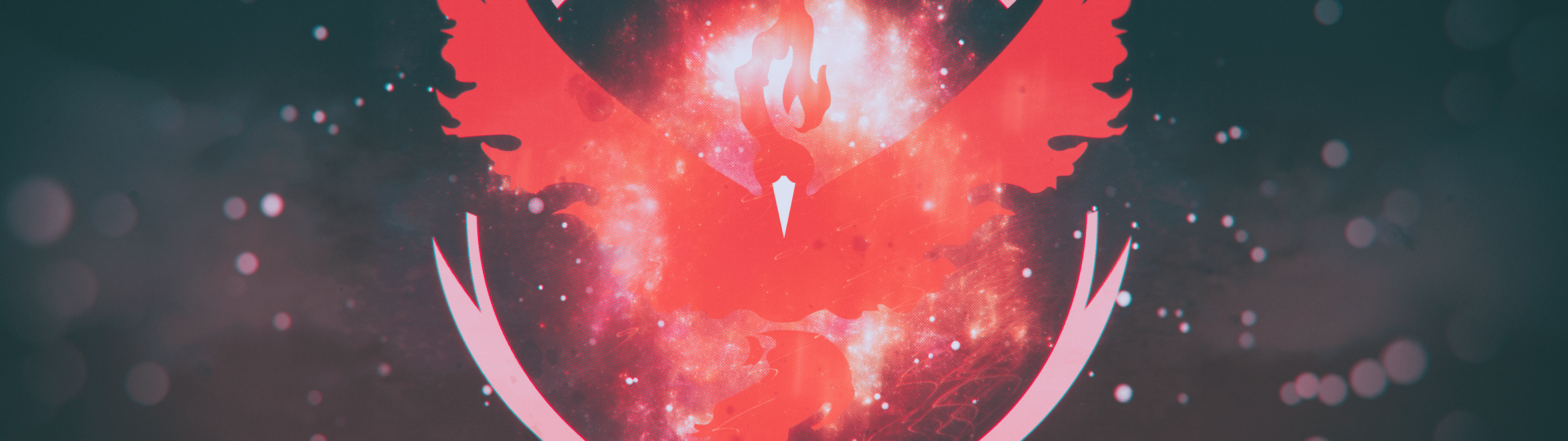 3840x1080 Download 3840x1080 Pokemon Go, Team Valor, Fire, Logo Wallpaper