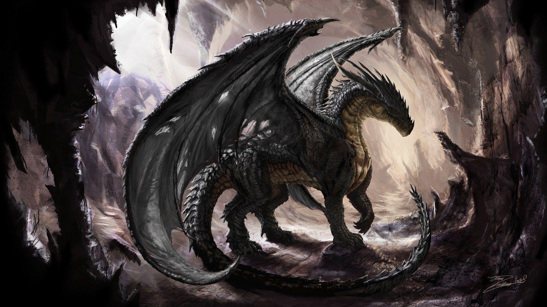 1920x1080 Paintings caves dragons fantasy art artwork wallpaperx1080