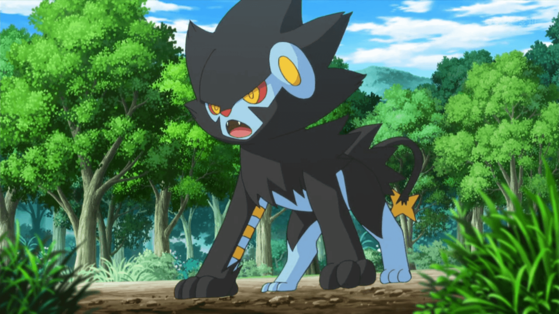 1920x1080 Clemont's Luxray. Pokémon