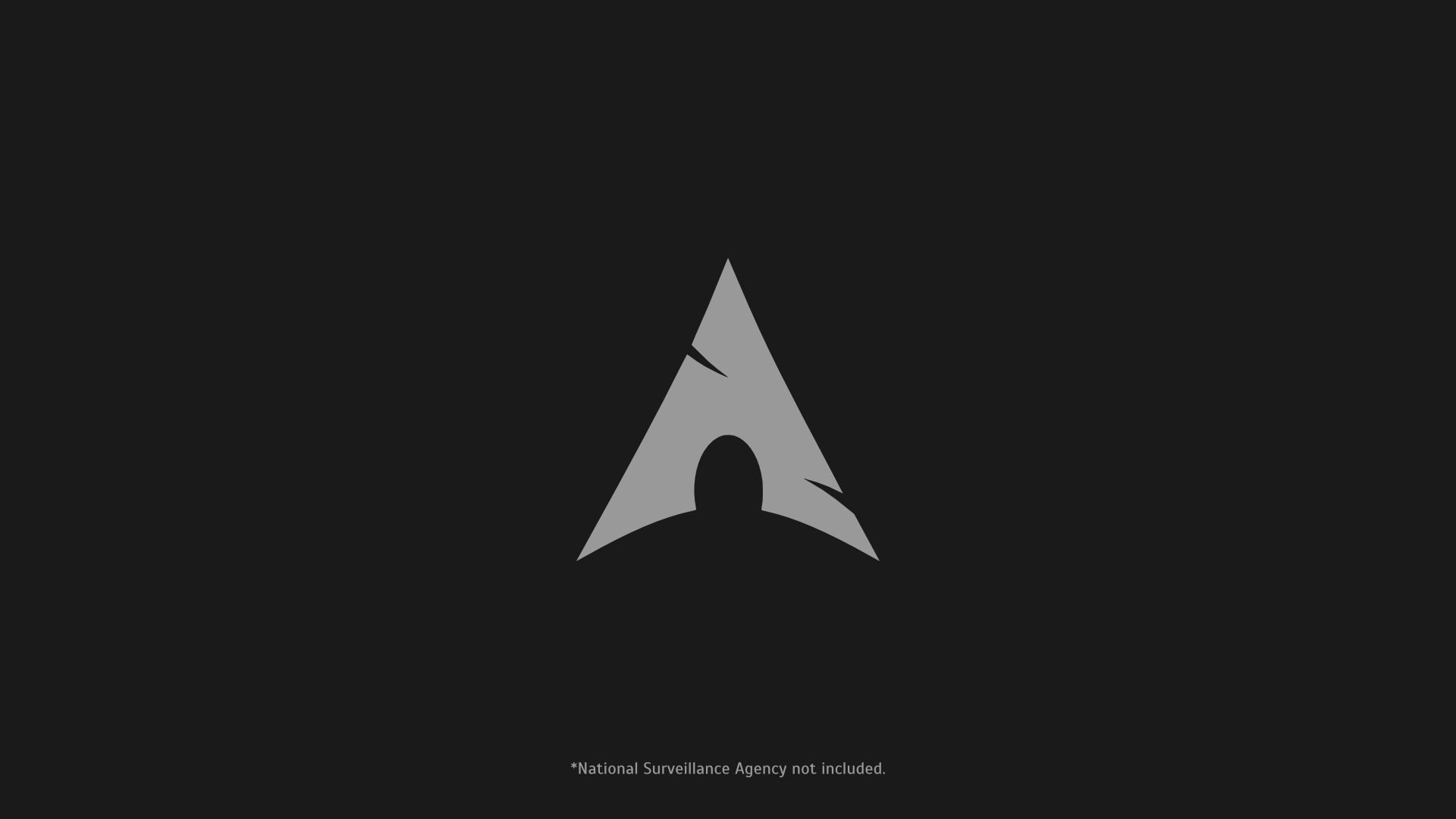 1920x1080 Arch Linux, National Surveillance Agency not included(new wallpaper post)