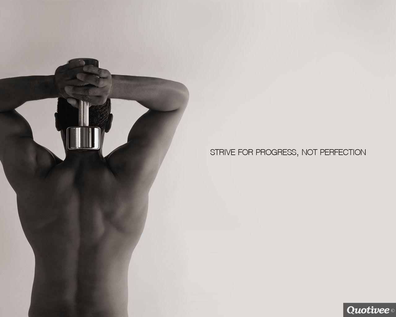 1280x1024 Motivational Wallpaper on Progress: Strive for progress not perfection. Dont Give Up World