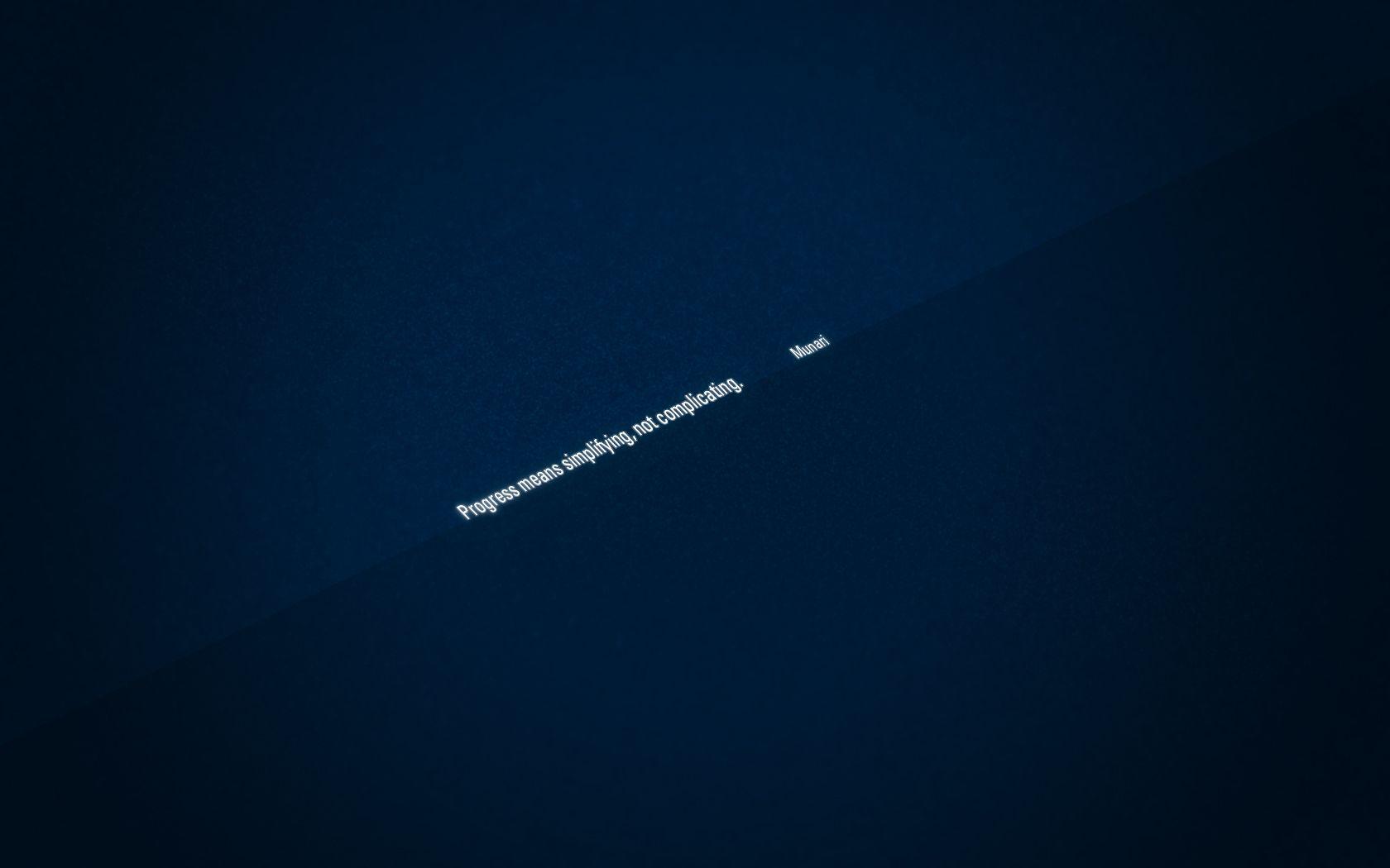 1680x1050 Wallpaper, aphorisms & simplicity: aphorimplicity · Intense Minimalism