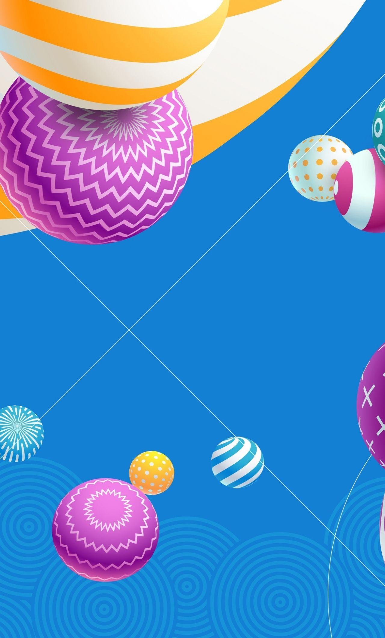 1280x2120 Download 1280x2120 wallpaper geometrical shapes, ball, colorful, abstraction, iphone 6 plus, 1280x2120 HD image, background, 23813