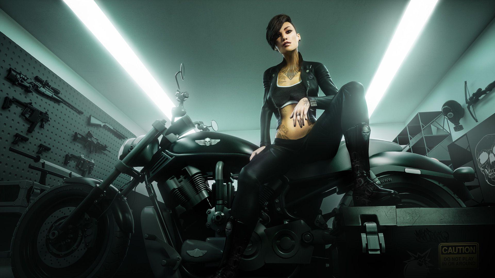 1920x1080 Cyber woman for R&D project, 5518 Studios