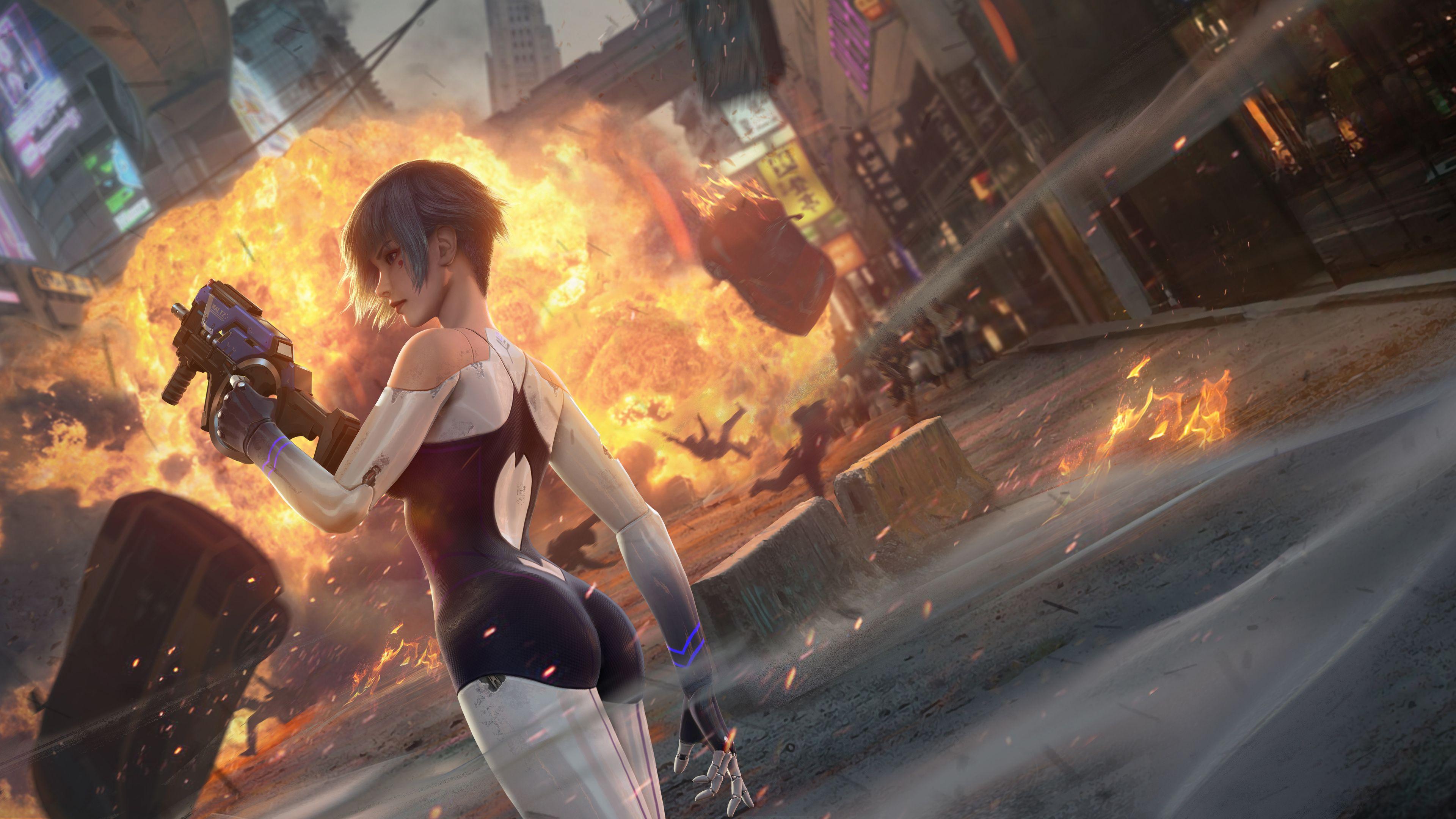 3840x2160 Wallpaper 4k Cyber Hunter Girl 4k 4k Wallpaper, 5k Wallpaper, Cyber Hunter Wallpaper, Games Wallpaper, Hd Wallpaper