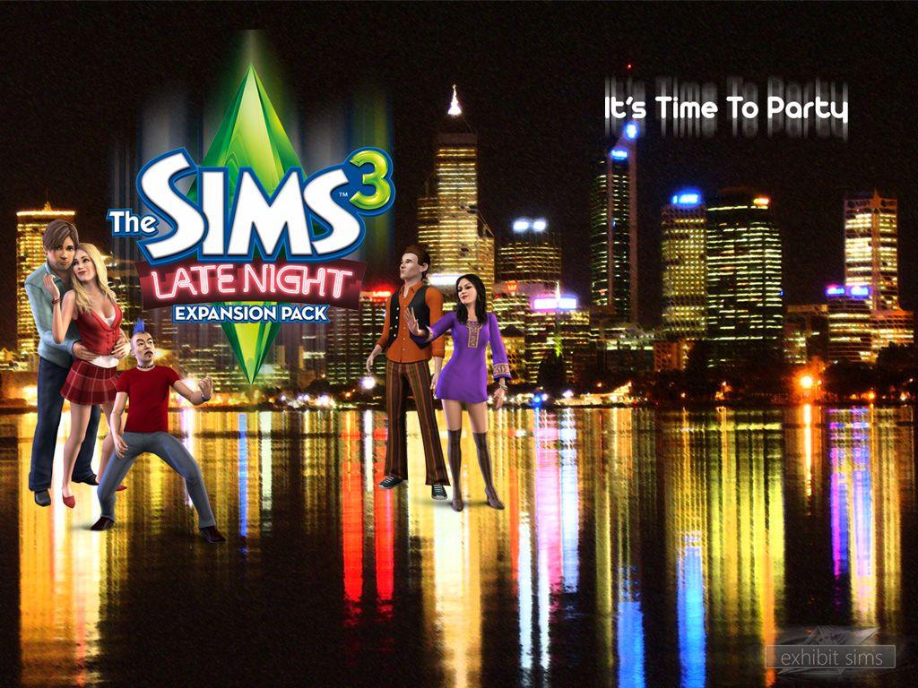 1024x768 The sims 3 late night wallpaper Sims 3 Late Night Wallpaper