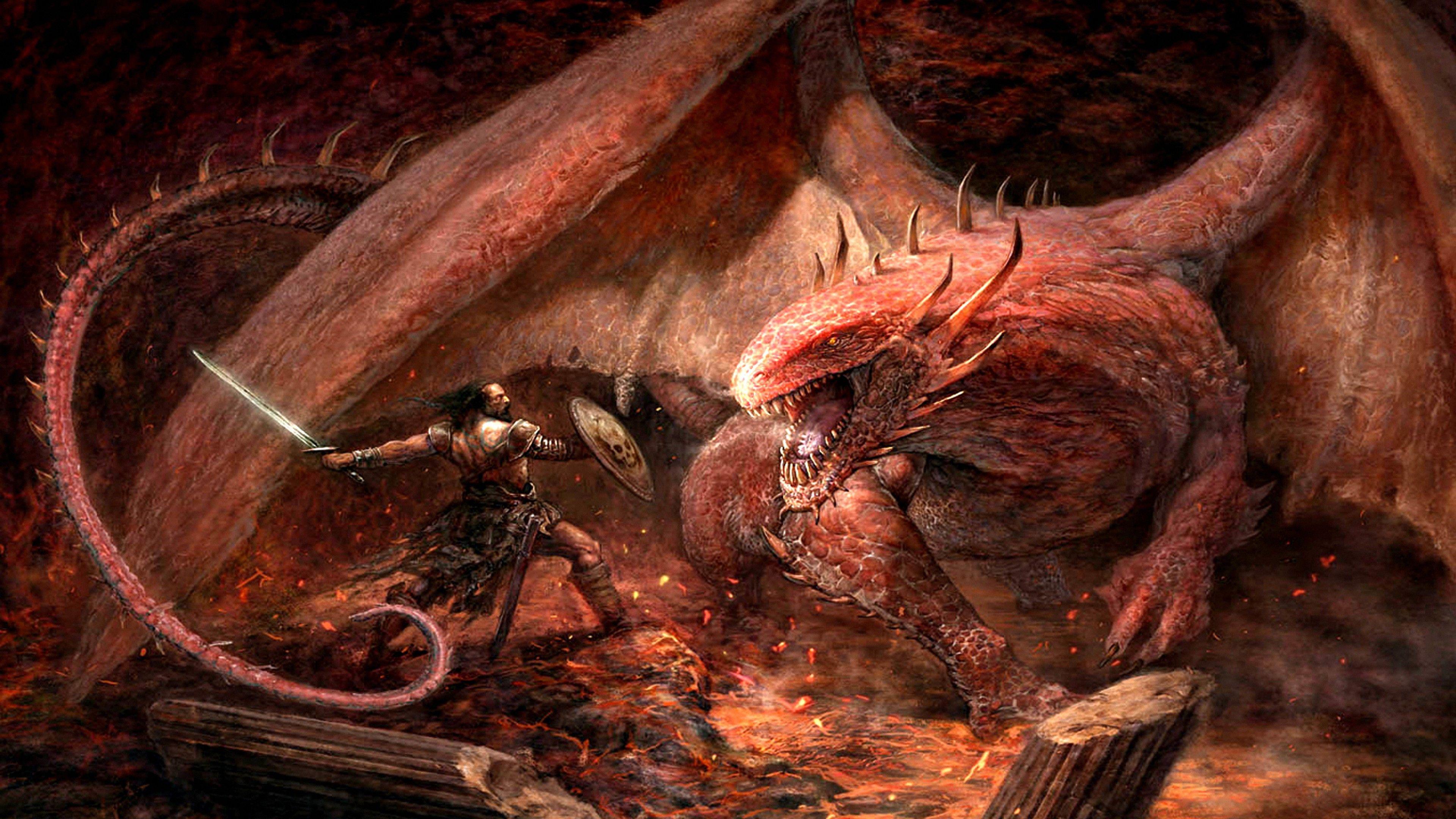 3840x2160 Fantasy Dragon Games 4K Ultra HD Wallpaper