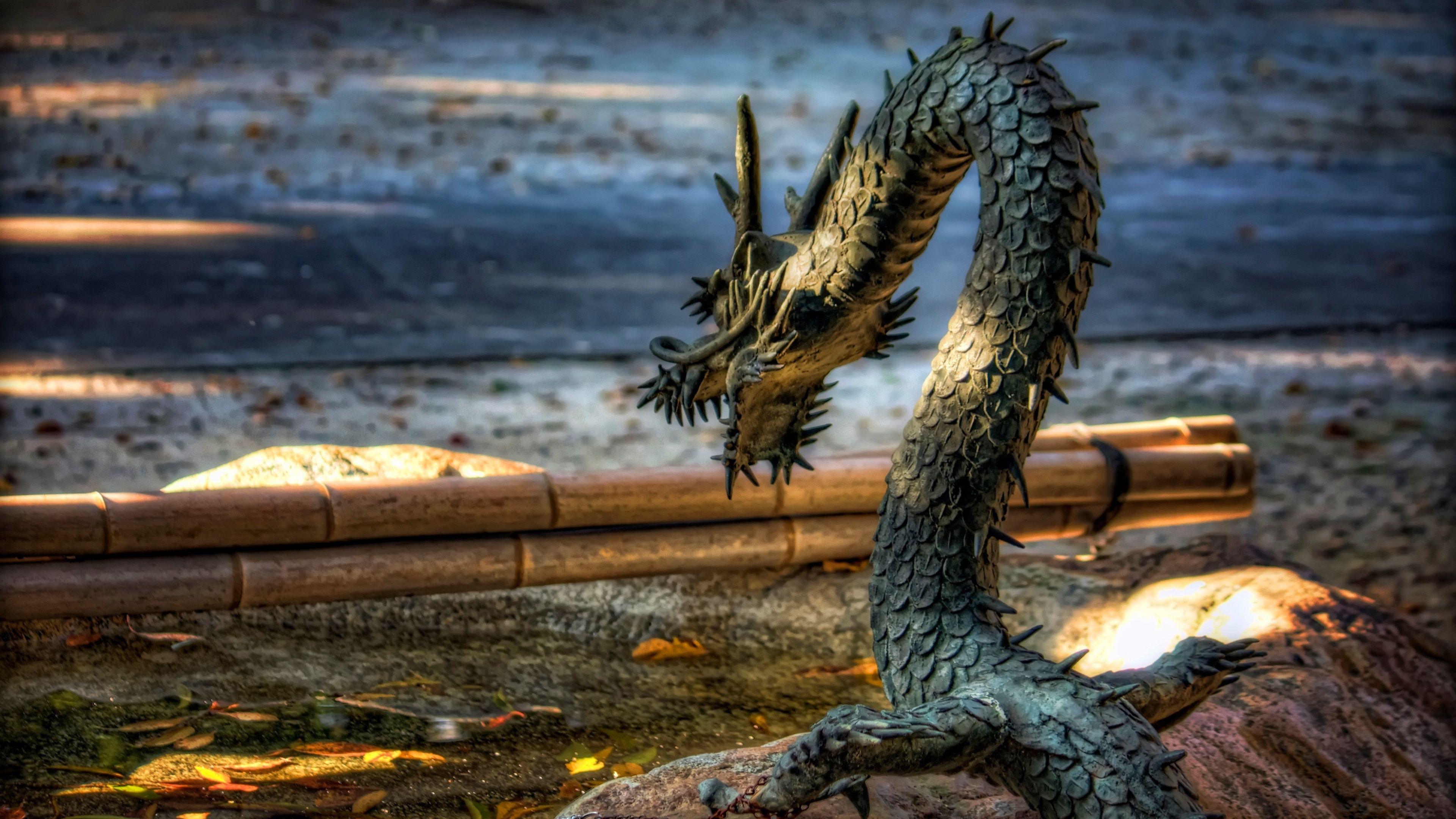 3840x2160 Chained Dragon 4k Ultra HD Wallpaper