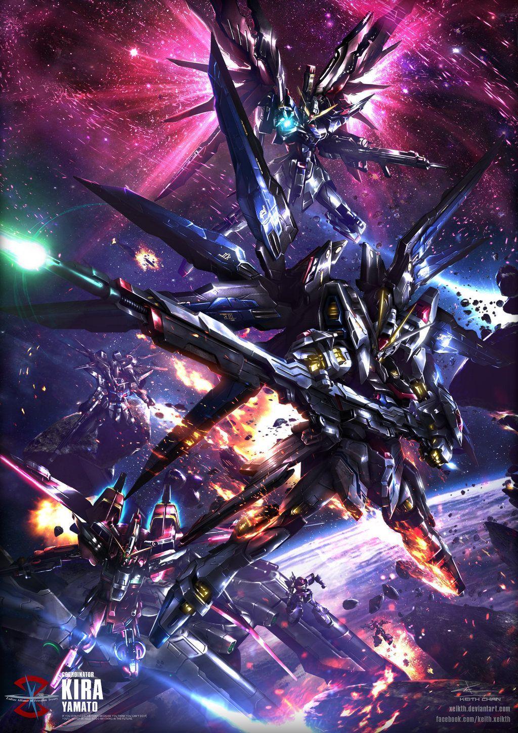 Freedom Gundam Wallpapers Top Free Freedom Gundam Backgrounds Wallpaperaccess