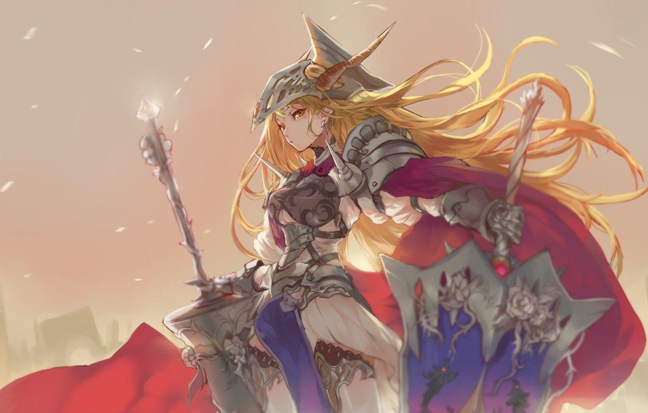 1332x850 Wallpaper girl, weapons, anime, art, Mobile Suit Gundam image for desktop, section сёнэн