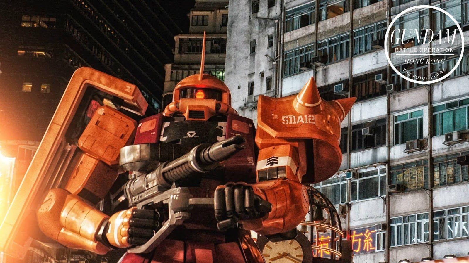 1600x900 1:3 RX 78 2 Gundam VS Zaku II (Char Custom) Hong Kong Ver. Wallpaper Image Kits Collection News And Reviews