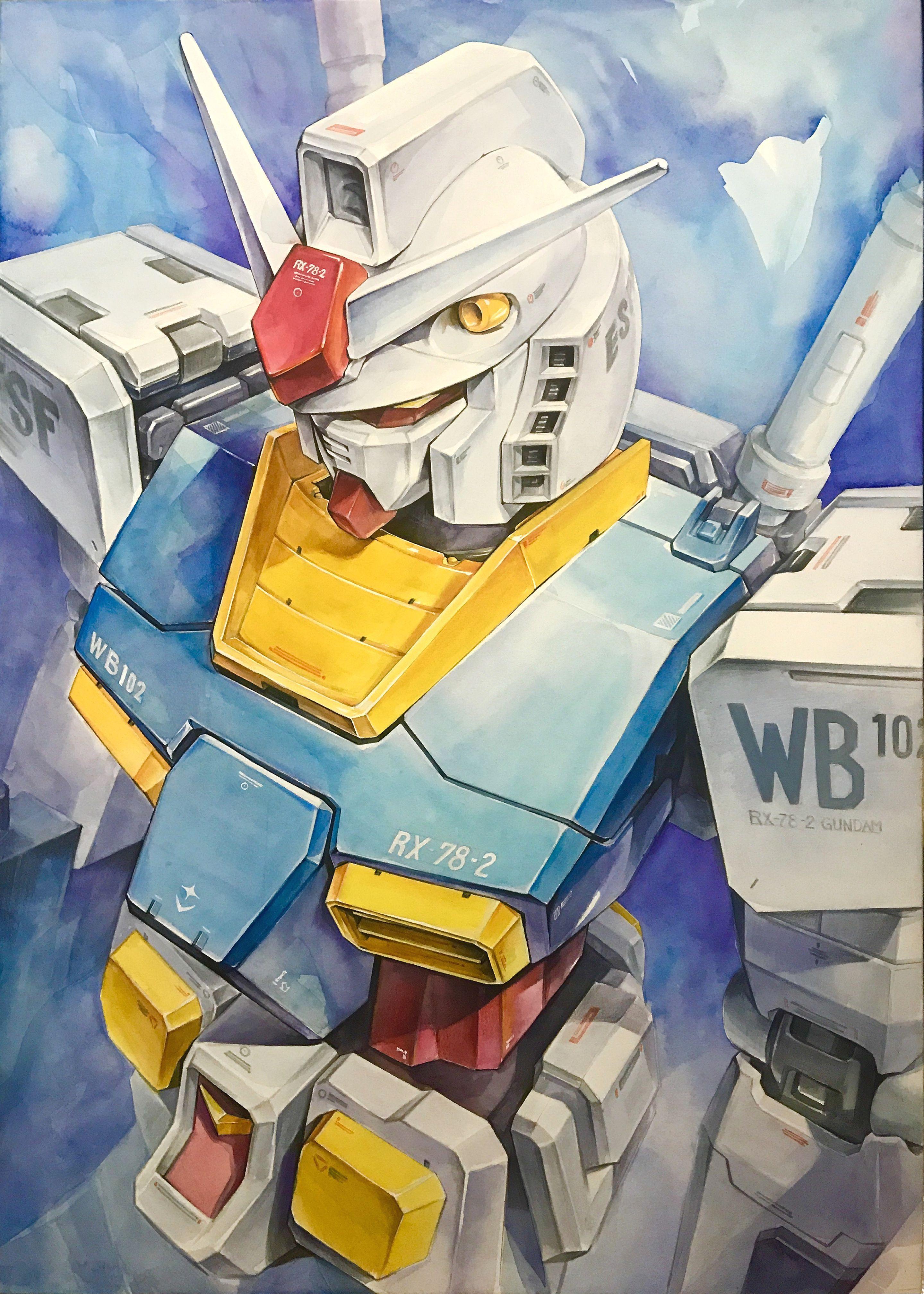 2879x4032 rx78#gundam#illust#watercolor. Gundam wallpaper, Gundam art, Gundam mobile suit